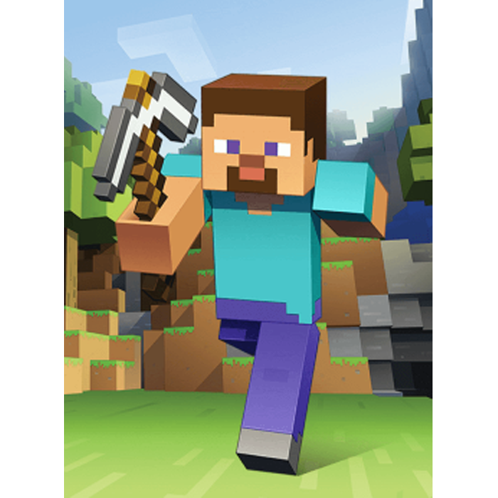 Minecraft Steve Kids Short Sleeve T-Shirt