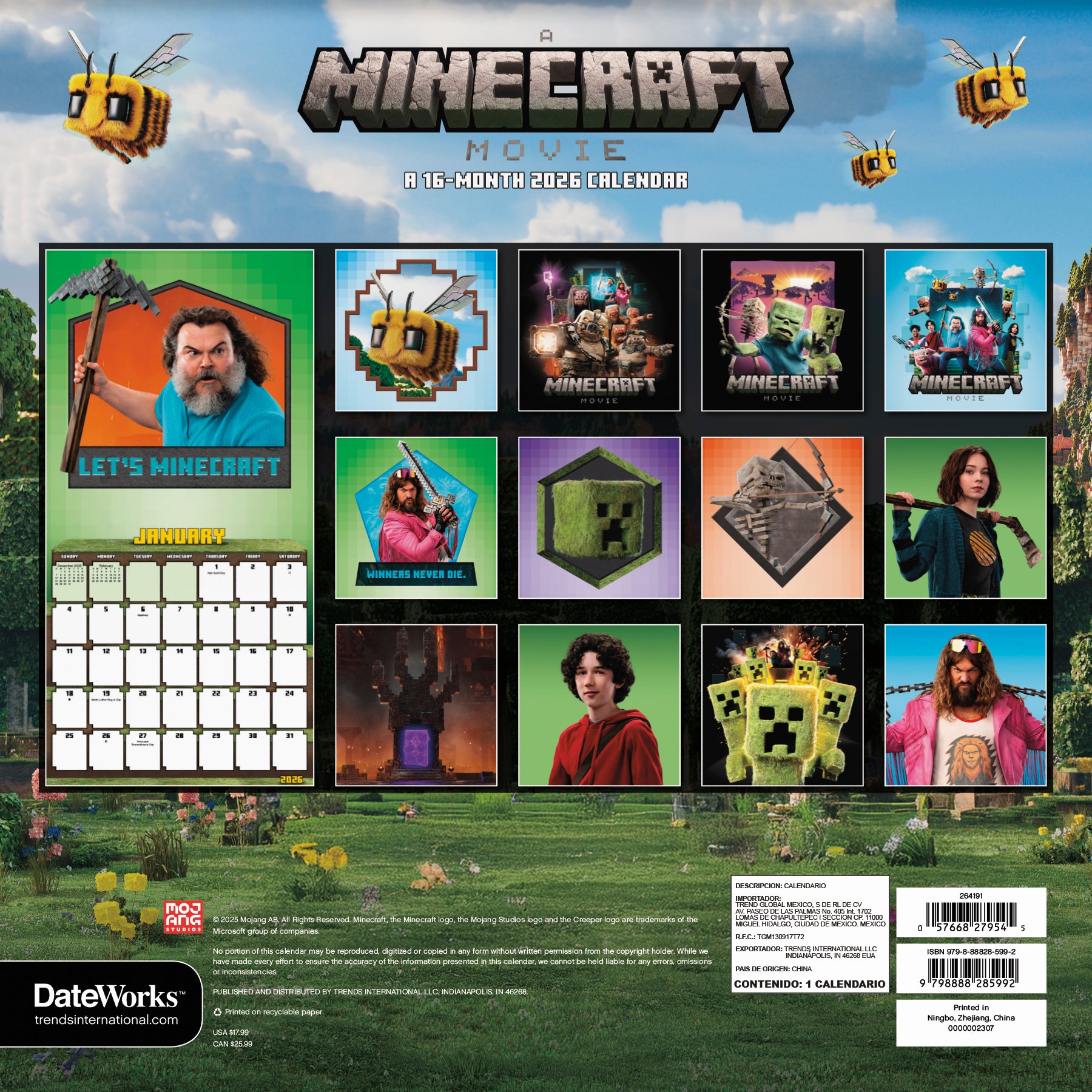 Minecraft Calendar Gui Calendars | Official Minecraft Shop