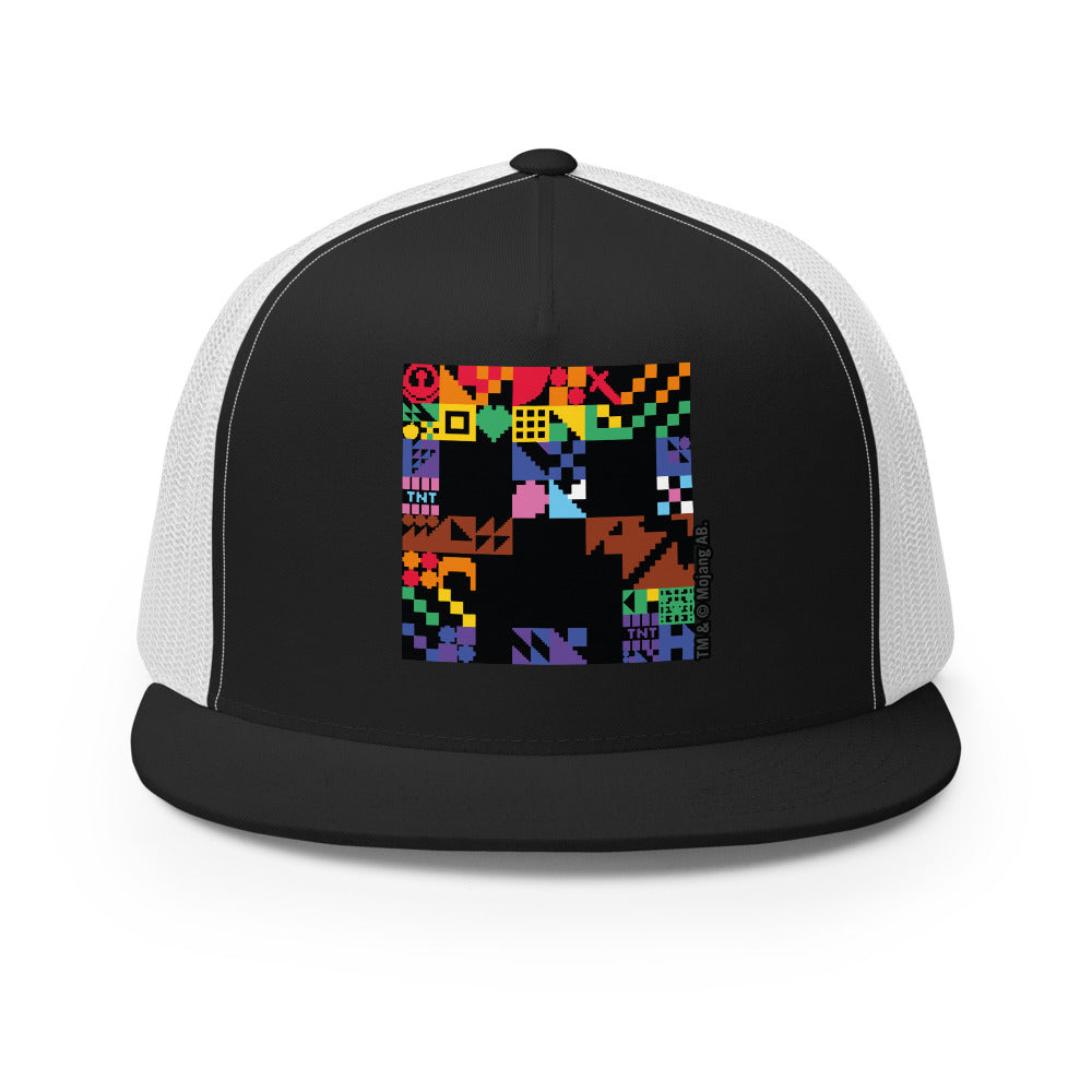 Minecraft Creeper Pride Trucker Hat | Official Minecraft Shop
