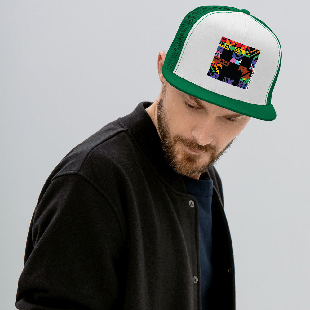 Minecraft Creeper Pride Trucker Hat | Official Minecraft Shop