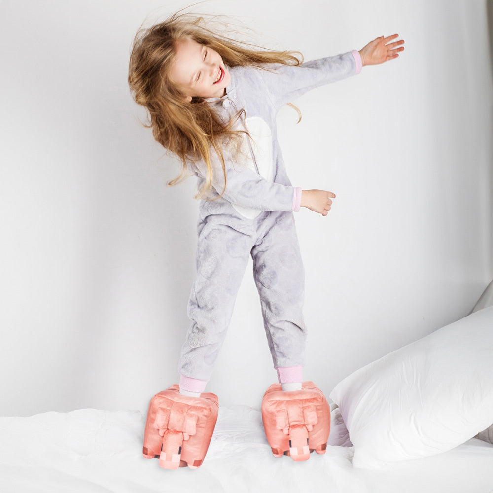 Minecraft Armadillo Plush Kids Slippers Official Minecraft Shop