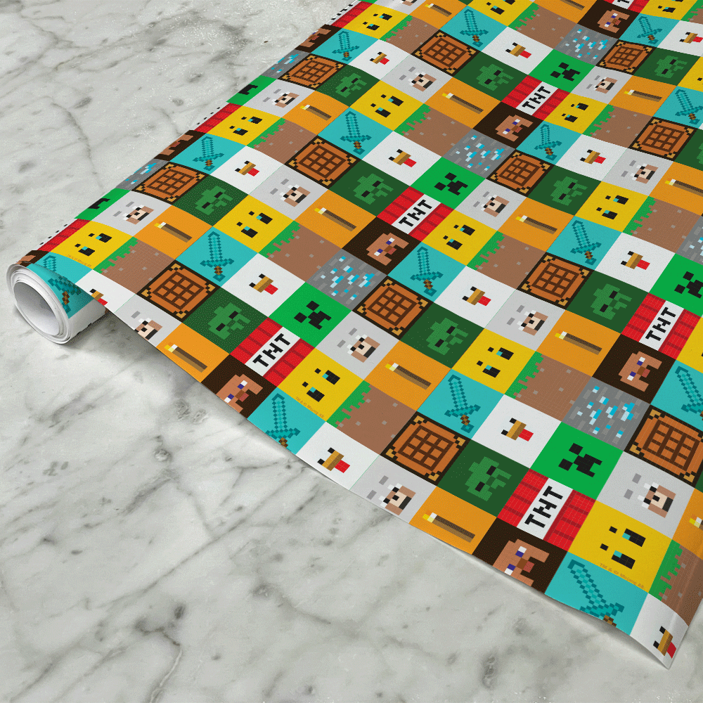 Minecraft Paper Page Minecraft Lined Paper With Minecraft Logo Watermark - Images | Picstank.com