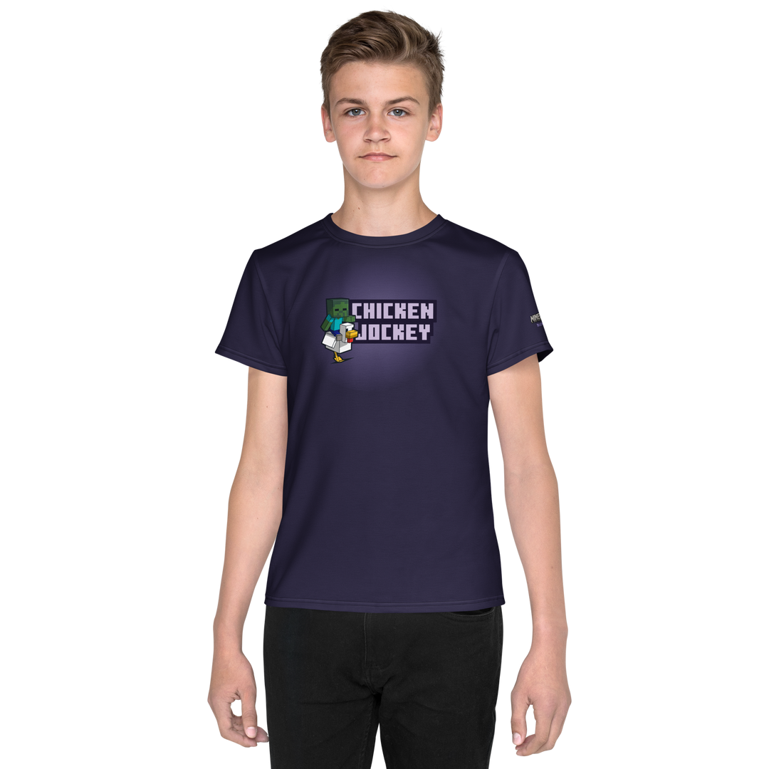 Minecraft Chicken Jockey Kids Personalized T-Shirt | Official