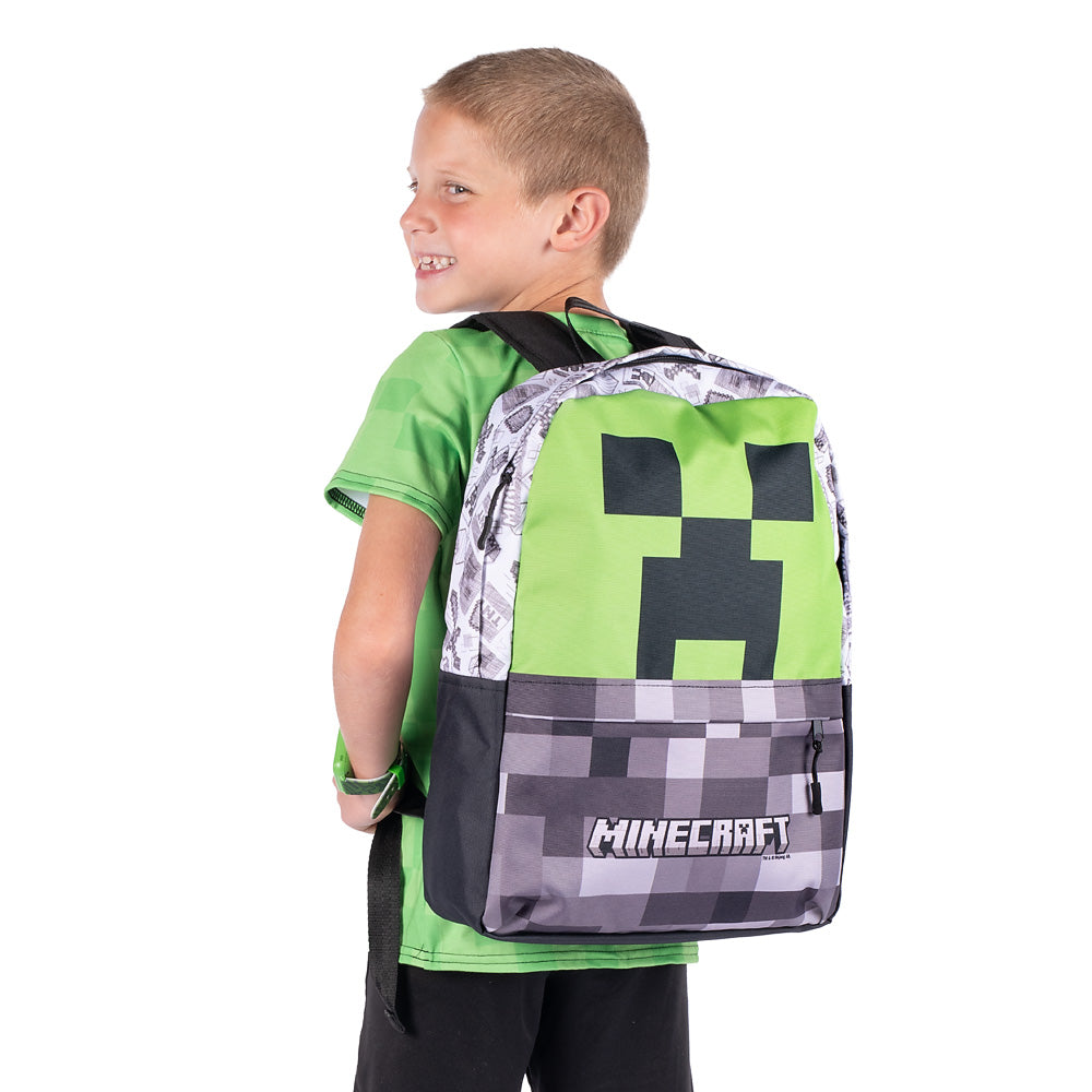 Boys 4-20 Minecraft Creeper Vs Skeleton Allover Print Pajama Pants In Regular Husky