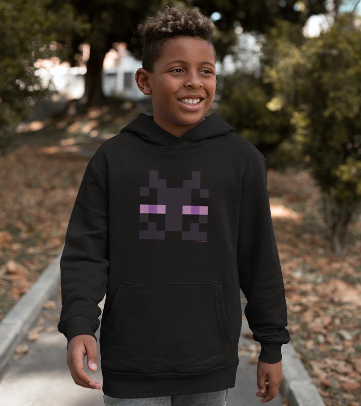 Minecraft Enderman Kids Hooded Sweatshirt Official Minecraft Shop
