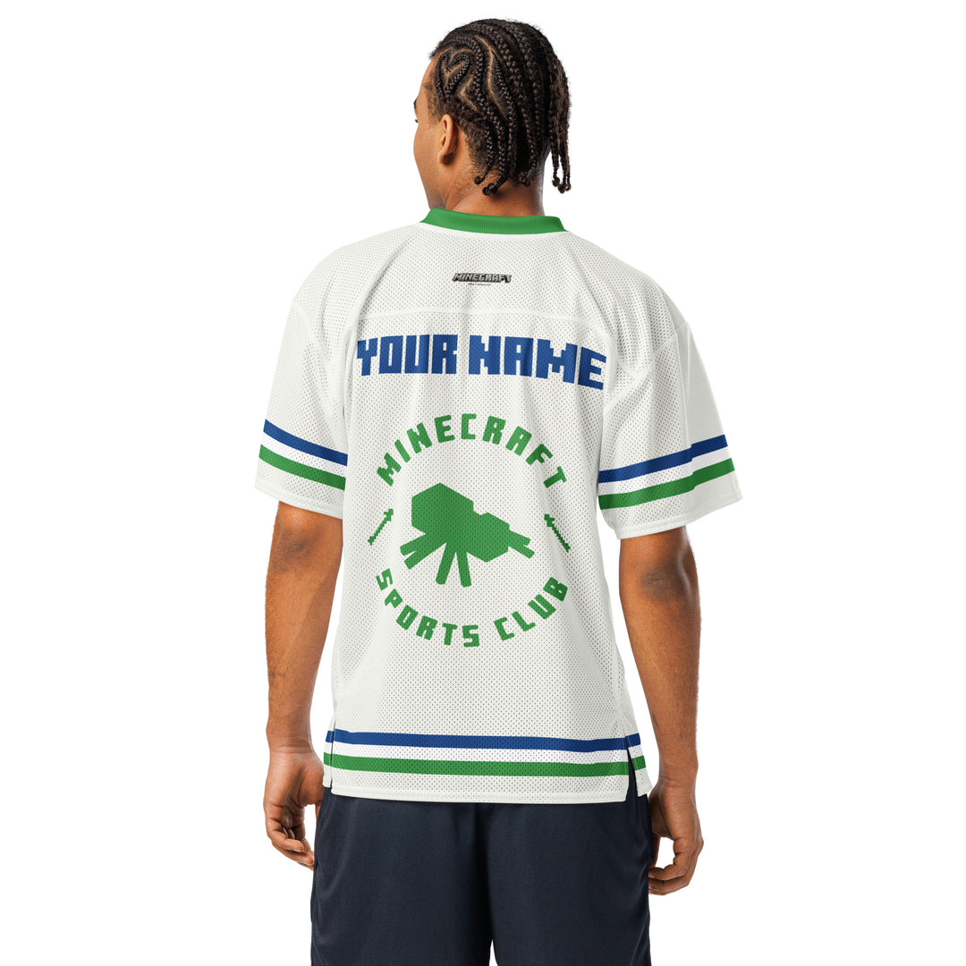 Minecraft Football Jersey Athletics Overworld Tour Personalized