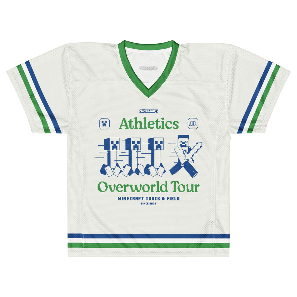 Minecraft Football Jersey Athletics Overworld Tour Personalized