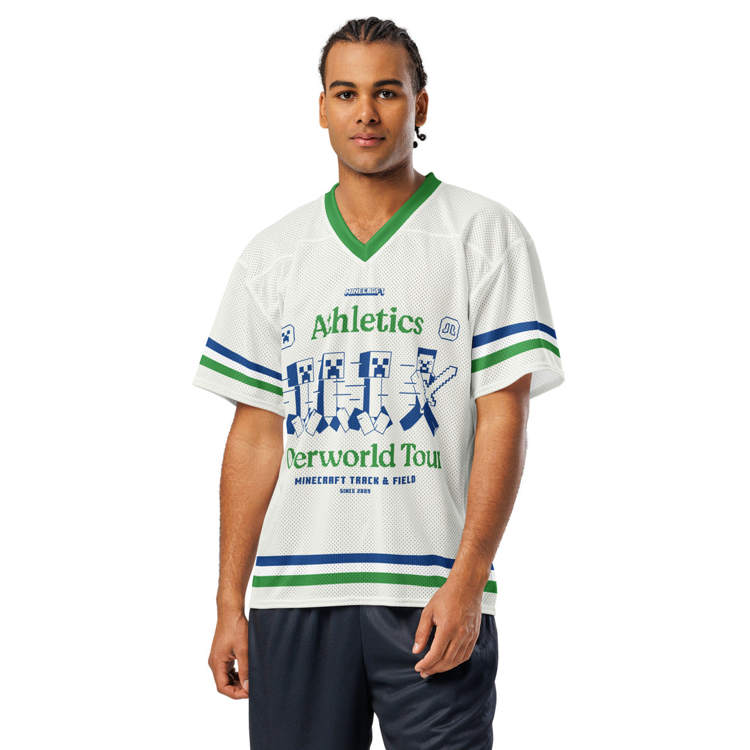 Minecraft Football Jersey Athletics Overworld Tour Personalized