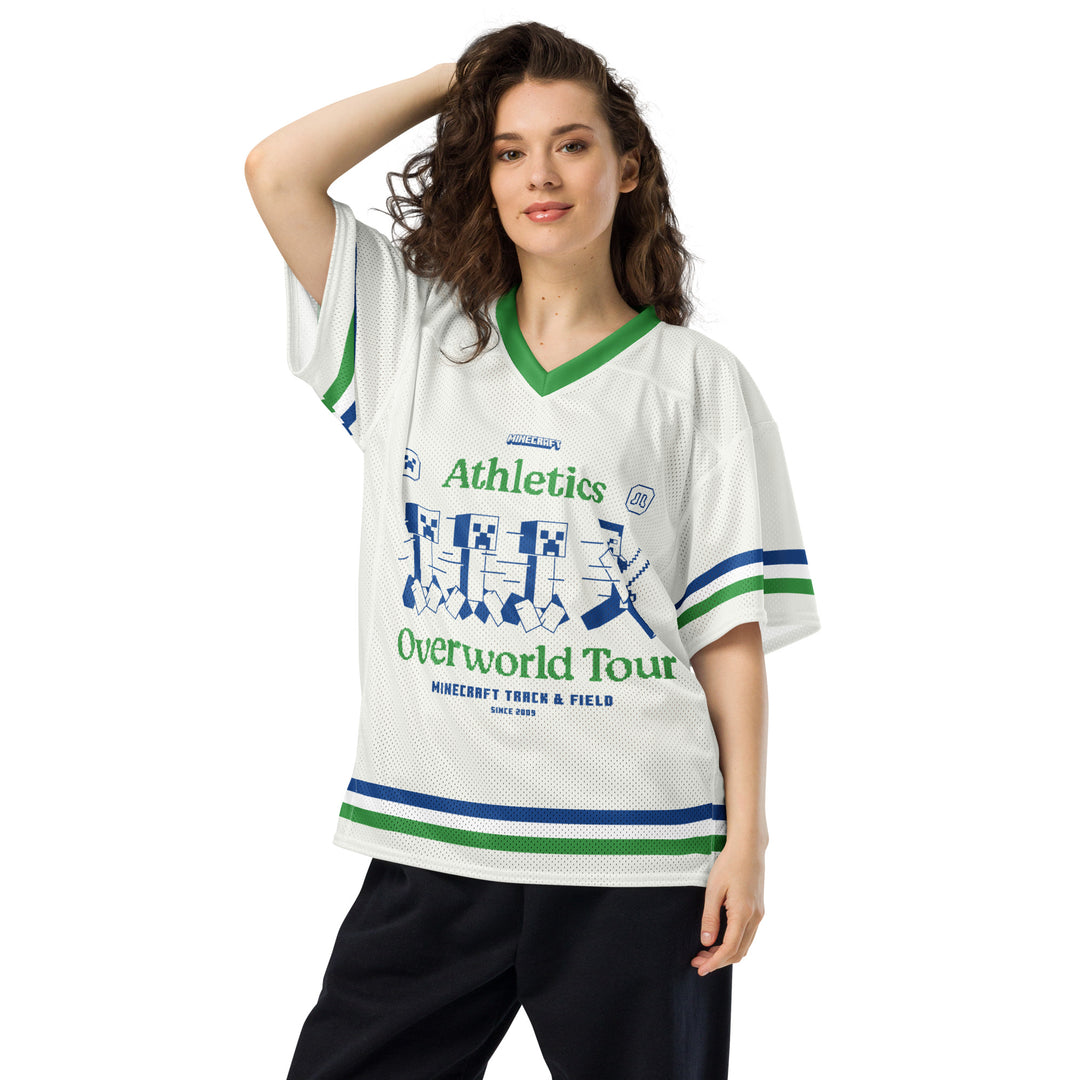 Minecraft Football Jersey Athletics Overworld Tour Personalized