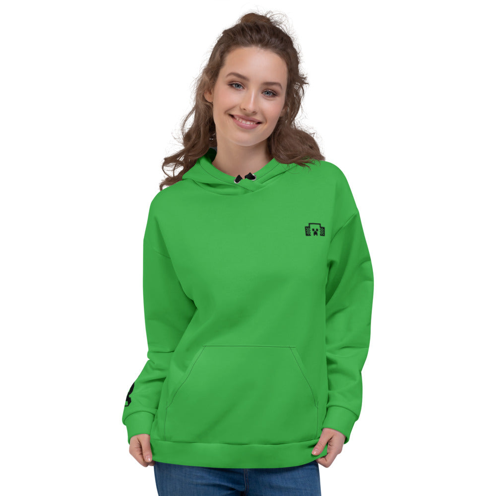 Minecraft Tuned In Green Creeper Adult Hoodie | Official Minecraft