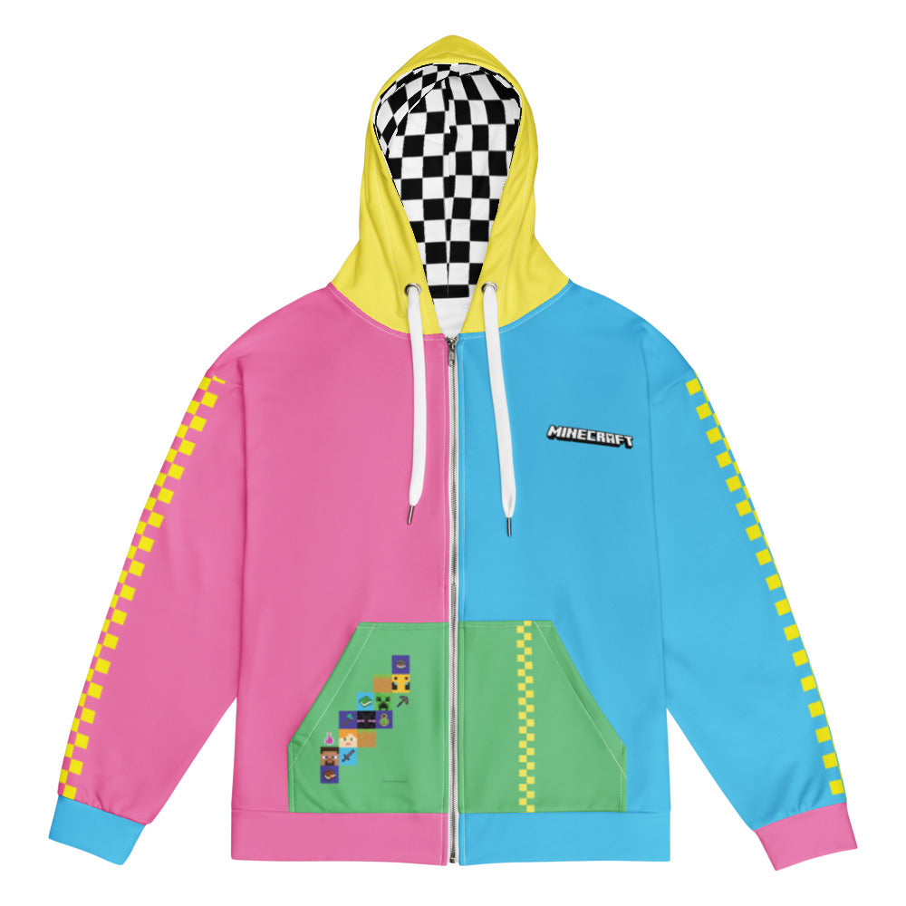 Minecraft Colorblock Adult Zip-Up | Official Minecraft Shop