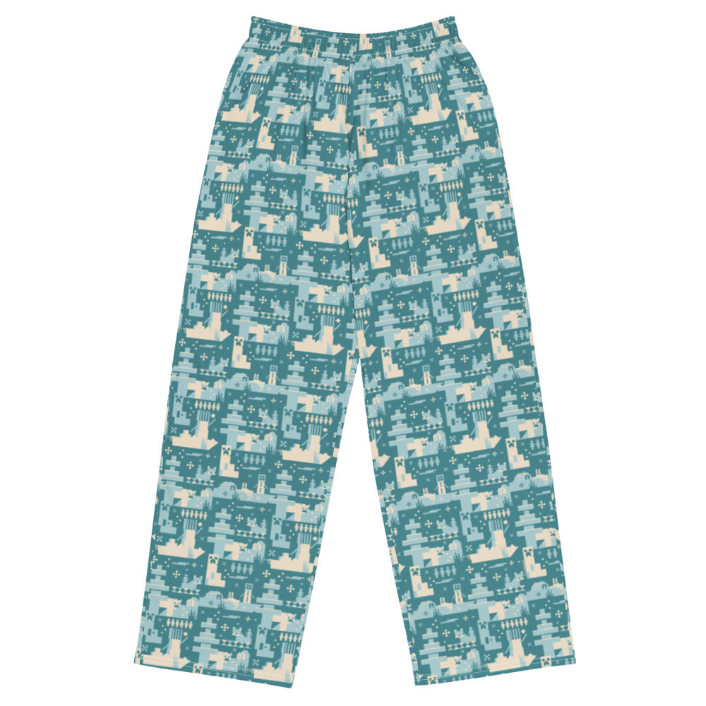 Minecraft Blue Holiday Pattern Lounge Pant | Official Minecraft Shop