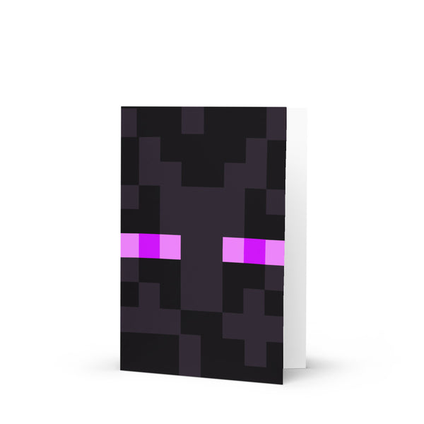 minecraft binding card Minecraft Enderman Greeting Card