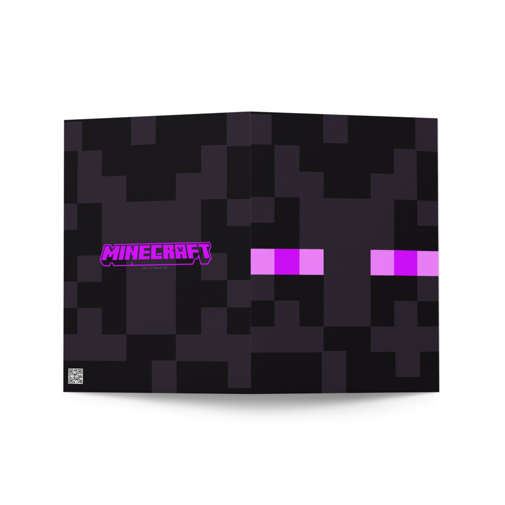 Minecraft Enderman Greeting Card