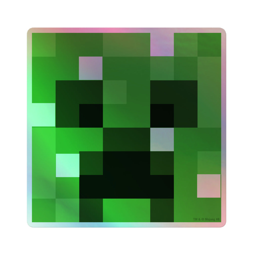 Creeper Exploding Sticker Minecraft Creeper Holographic Sticker | Official Minecraft Shop
