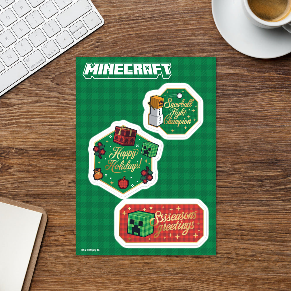 Minecraft Wisp Sticker Minecraft Holiday Sticker Sheet | Official Minecraft Shop