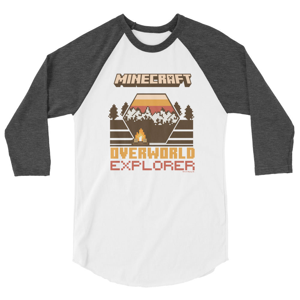 Minecraft Editor Raglan Red Minecraft Overworld Explorer Raglan | Official Minecraft Shop