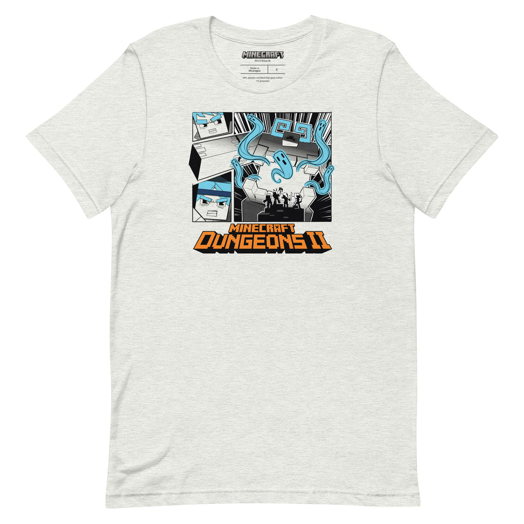 Minecraft Adult T-Shirt Dungeons II Comic Strip | Official