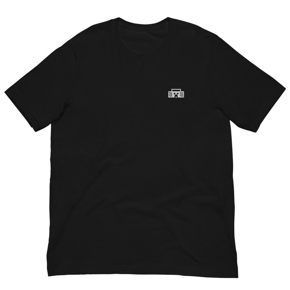 Minecraft Tuned In Creeper Embroidered Adult T-Shirt | Official