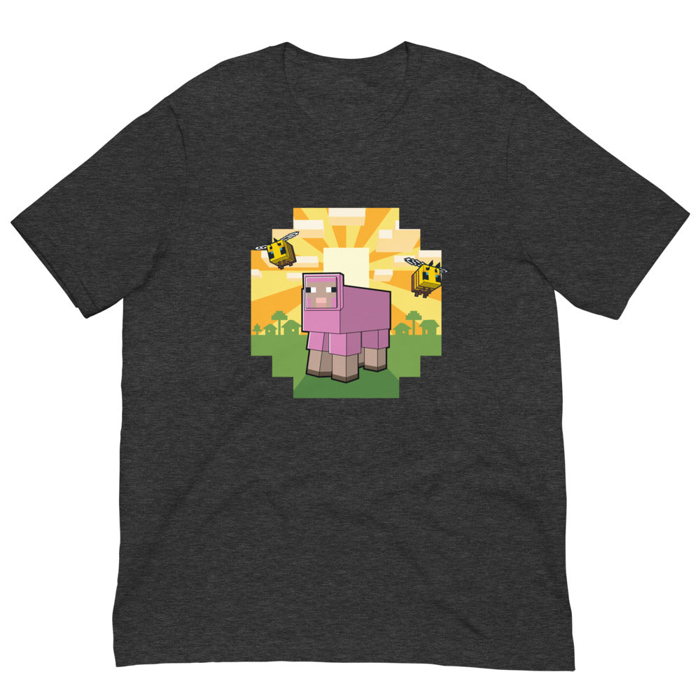 Pink Minecraft Store Minecraft Pink Sheep Adult T-Shirt | Official Minecraft Shop