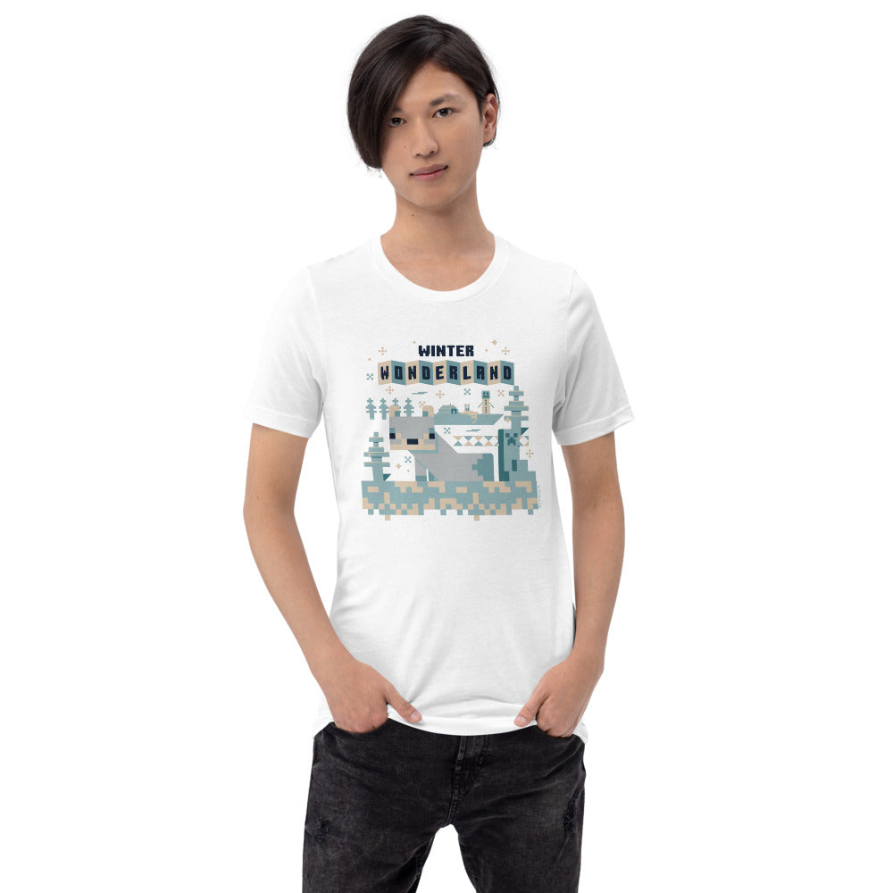 Minecraft Winter Wonderland Adult T-Shirt | Official Minecraft Shop