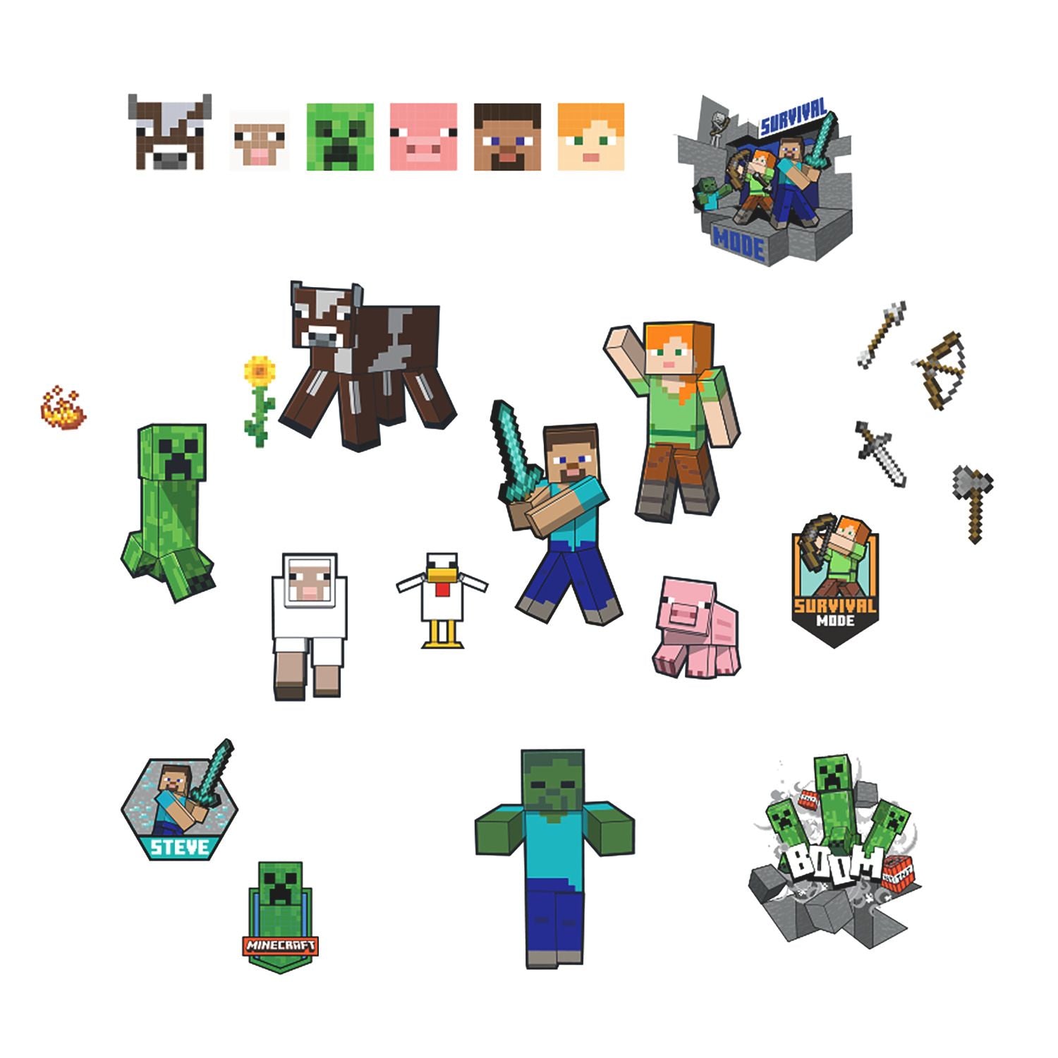 Minecraft Reading Decal Wall Decals | Official Minecraft Shop