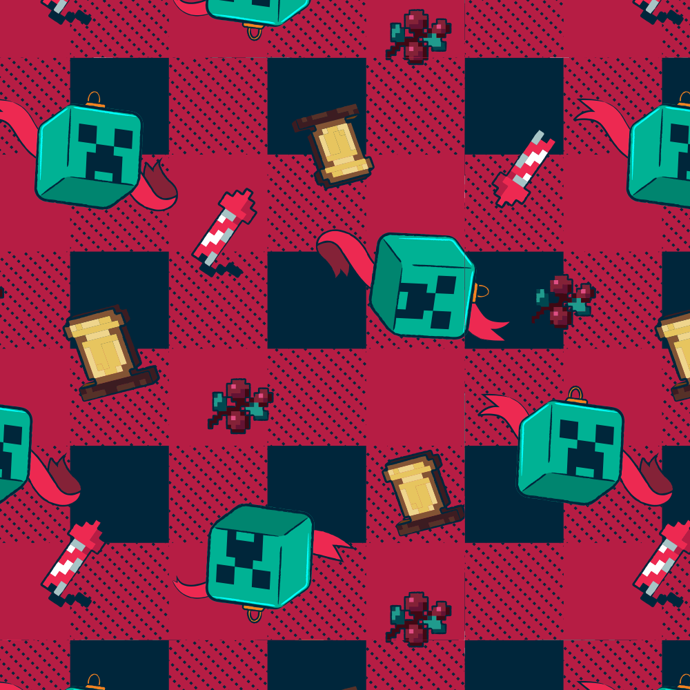Minecraft Plaid Minecraft Creeper Plaid Sherpa Blanket | Official Minecraft Shop